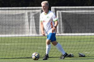 "The picture was taken by Ollie Tracey in 2019 in his role as photographer for walking football. The form below if part of the club health form which all members and participants sign giving permission for their images to be used.."(N Dorey 27.11.21)